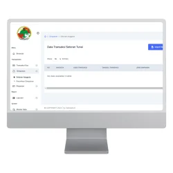 Dashboard eKoperasi pada fitur simpanan